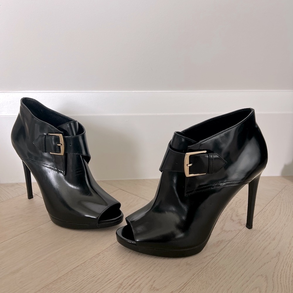 Burberry buckle booties
